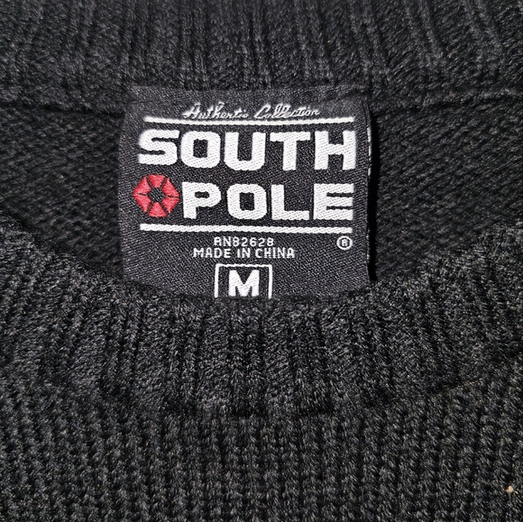 Vtg. South Pole Authentic Collection Men's Striped Baggy Pullover Sweater Size M - Picture 3 of 6